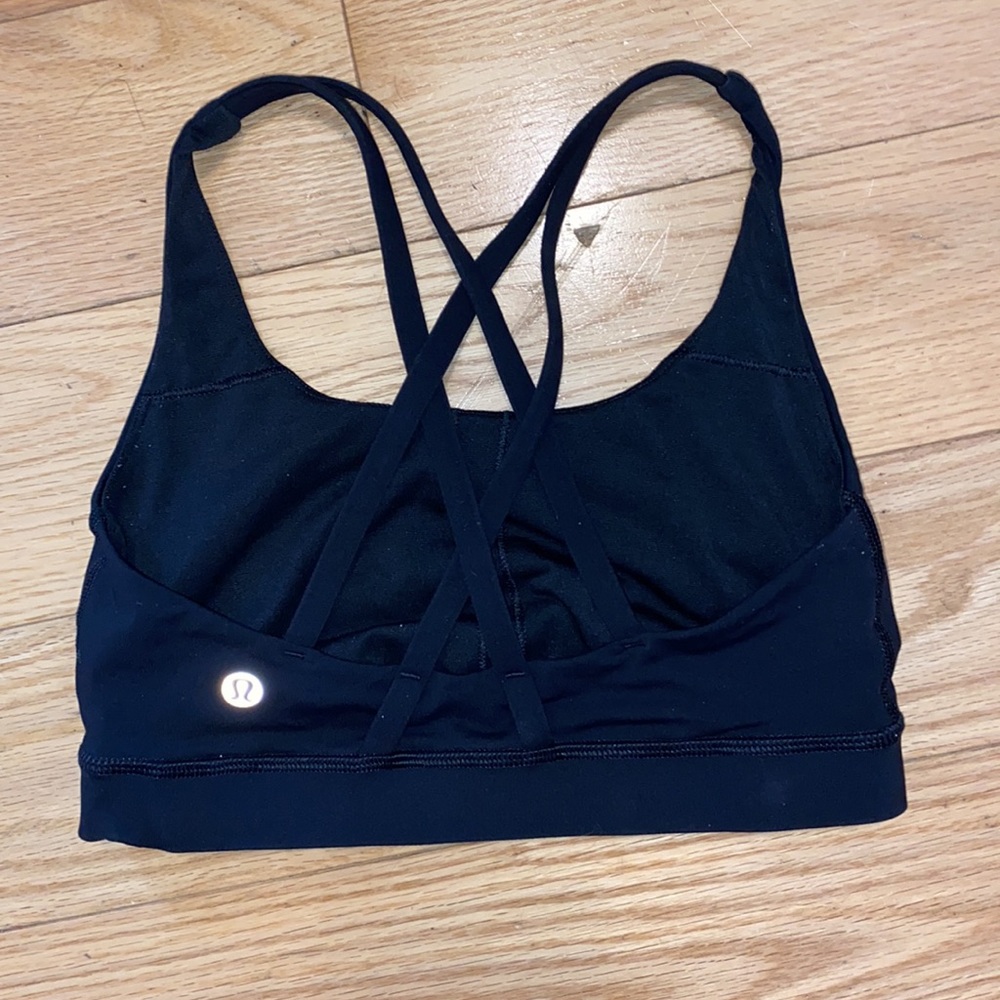 Lululemon energy bra size 4 black